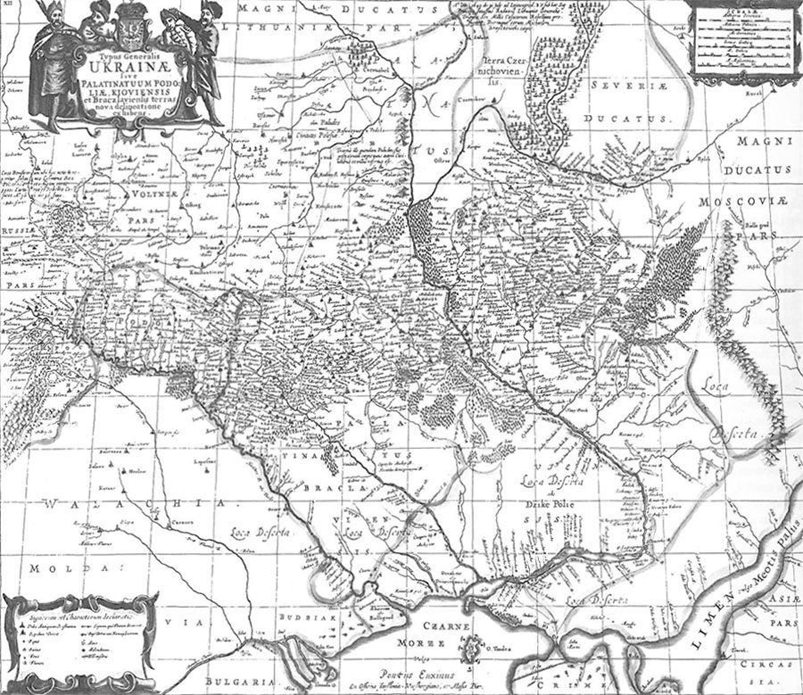 Antiquarian Map of Ukraine